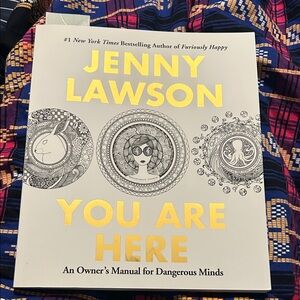 Jenny Lawson "You Are Here" — White & Gold Hardcover Book